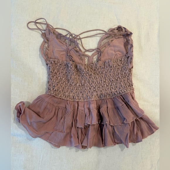 ✨NEW✨ Free People Adella Camisole Tank in Dusty Mauve size M - Picture 4 of 5